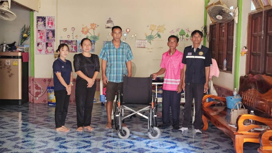 ตรวจเยี่ยม ผู้ป่วยติดเตียงที่ประสงค์ประเมินเพื่อออกบัตรผู้พิการ