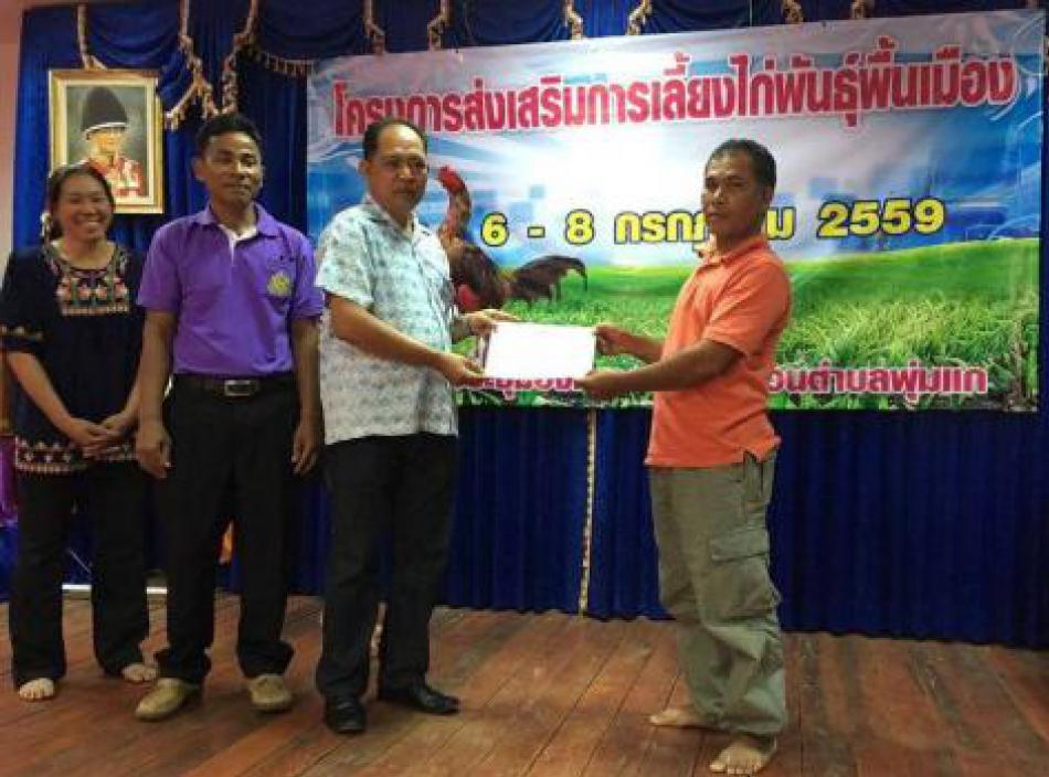 โครงการส่งเสริมอาชีพการเลี้ยงไก่พันธ์ุพื้นเมือง (19 ภาพ)